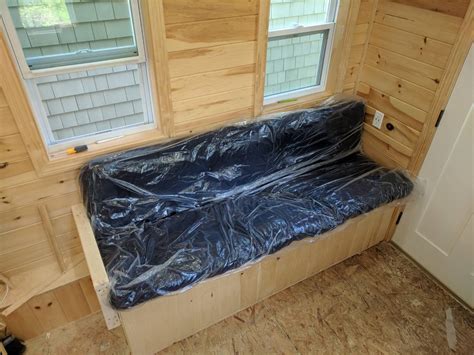 tiny house couch with storage